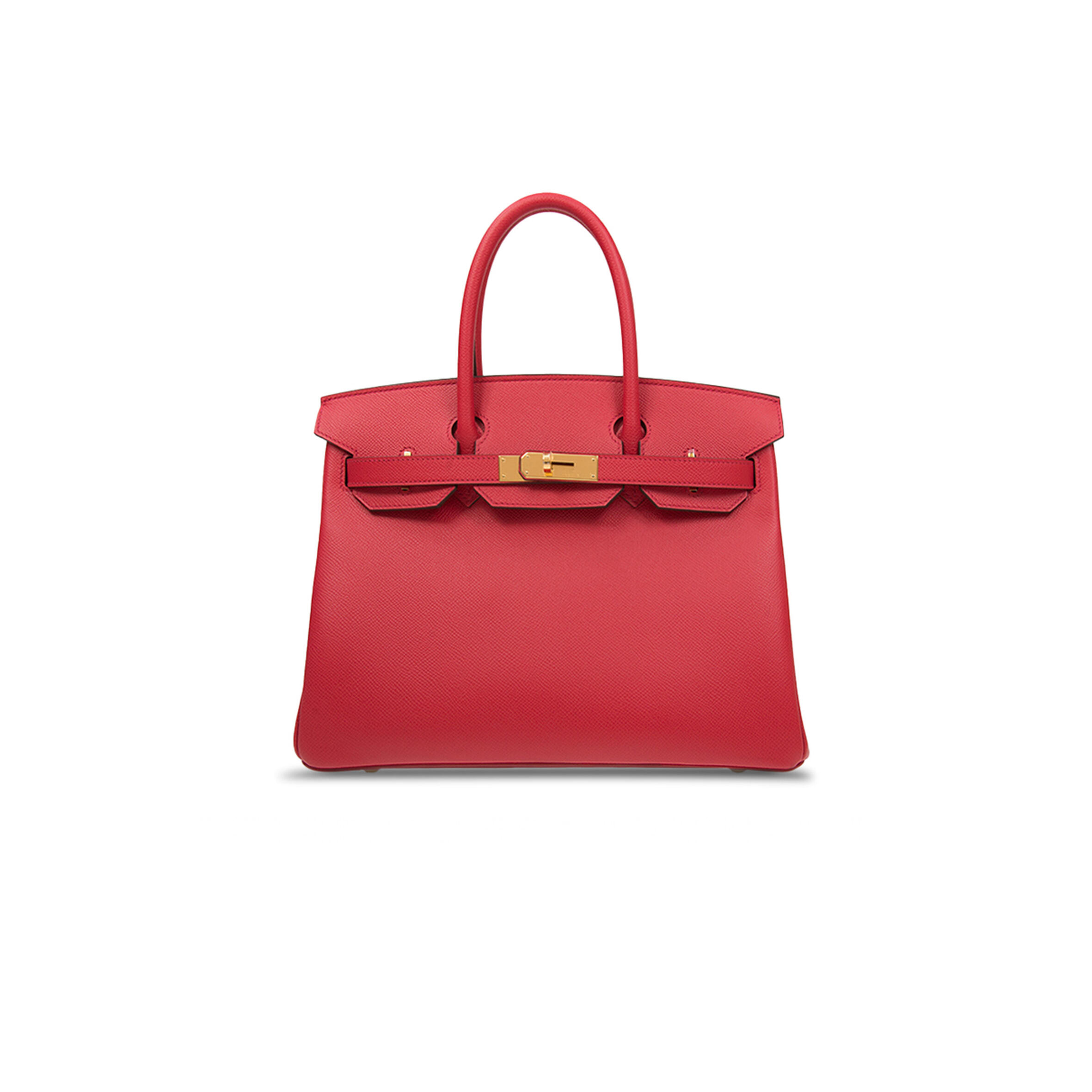 H**me5 BIRKIN 30 EPSOM LEATHER EXTREME PINK GOLD BUCKLE HANDBAG H028369CC16 (30*23*15cm) Master Quality